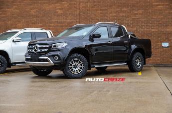 MERCEDES X CLASS CALIBRE SATIN BLACK MACHINED FACE